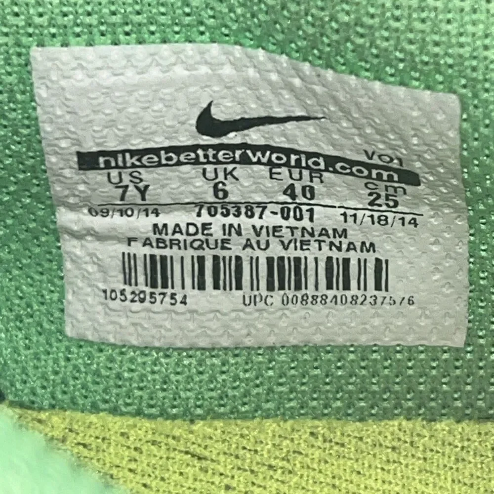Size 7 (GS) - Nike KB Mentality Low Green